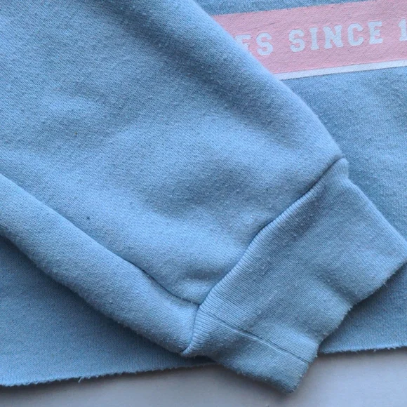 5/6T Cropped Baby Blue Hoodie Forever21 - Picture 3 of 8